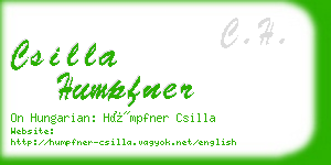 csilla humpfner business card